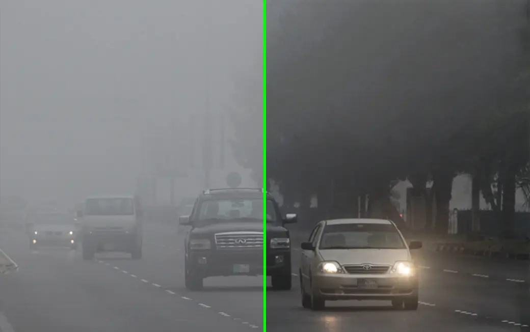 Real-time haze removal and object detection